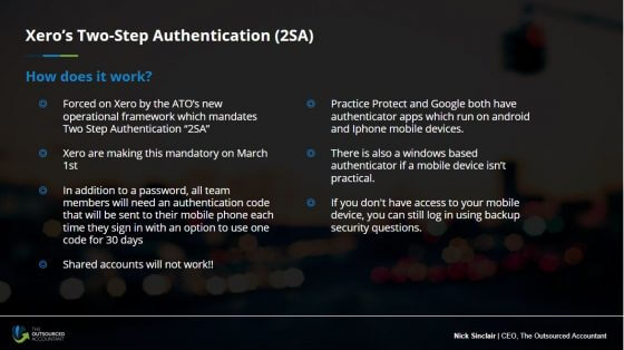 Cybersecurity update for accountants_xero two step