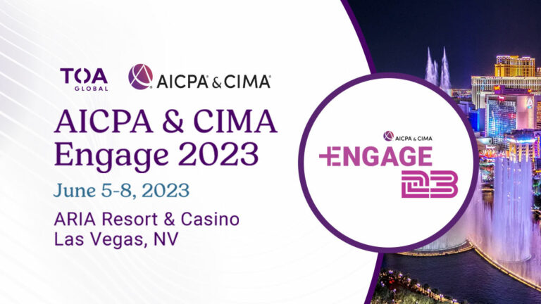 toa global aicpa cima engage 2023 min