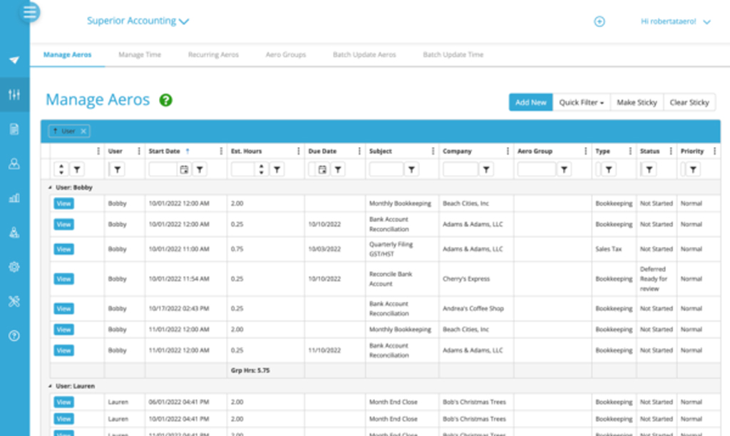 Aero Workflow Key Features