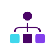 Icon-B2B_Deep-Purple_Flowchart Icon B2B Deep Purple Flowchart